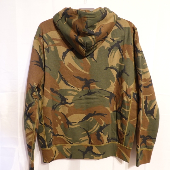 🆕 POLO RALPH LAUREN CAMO FLEECE HOODIE - Picture 5 of 5